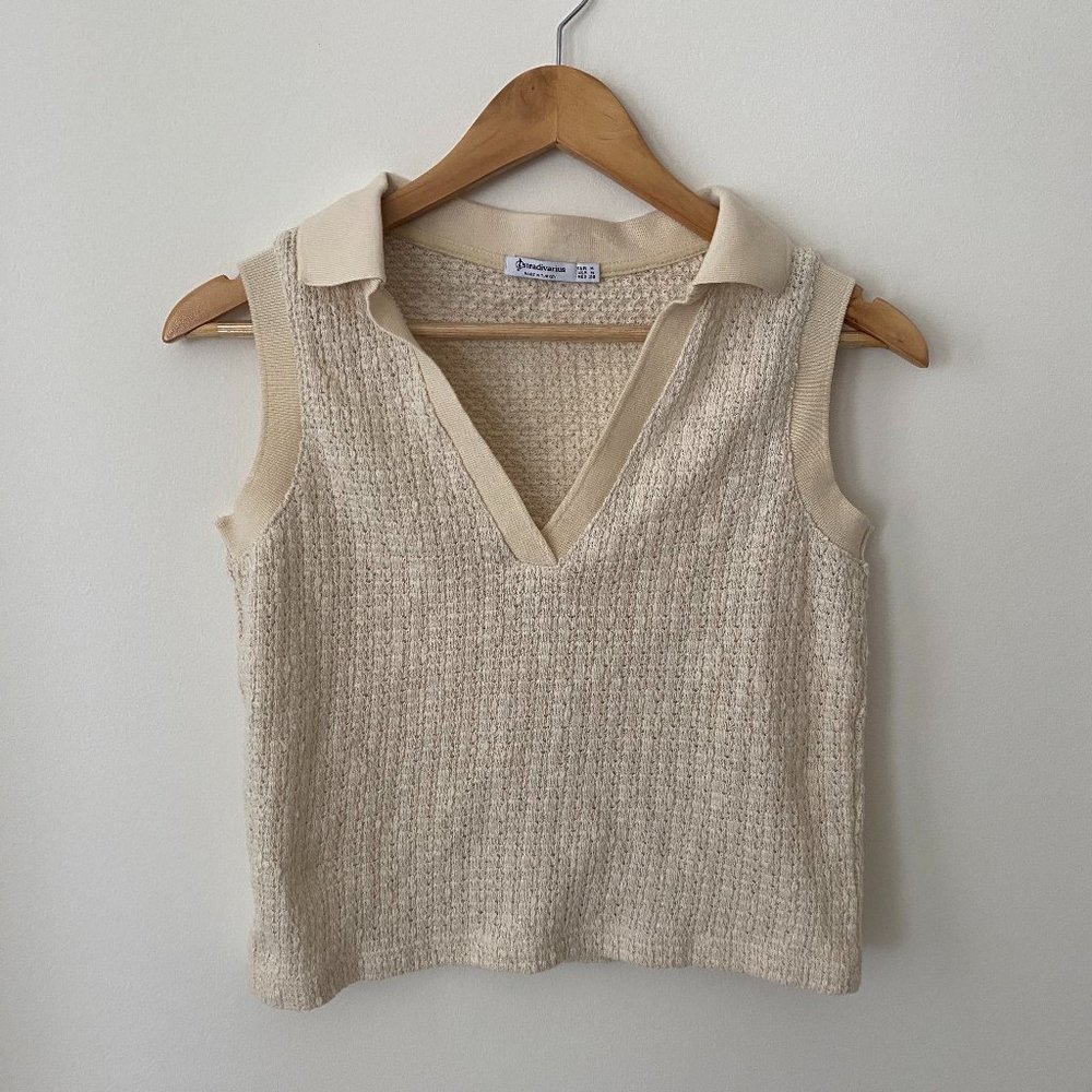 Stradivarius Collared Knit Tank